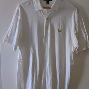 Amen Corner Men's White Golf Shirt - Masters Edition (Large)